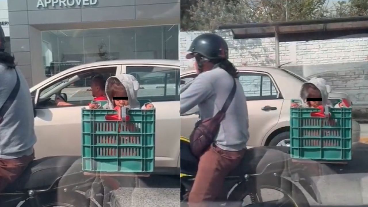 Graban-a-motociclista-con-un-bebe-sin-proteccion-en-Jalisco.jpg